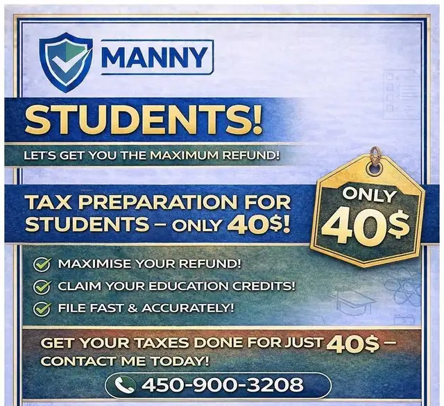 Déclaration d’impôts Étudiants | Student tax filing - Photo 2