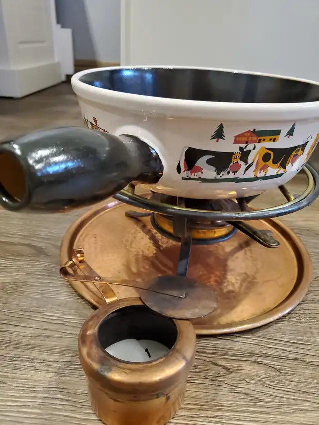 BRASS FONDUE POTS VARIOUS SIZES LIKE NEW - Photo 3