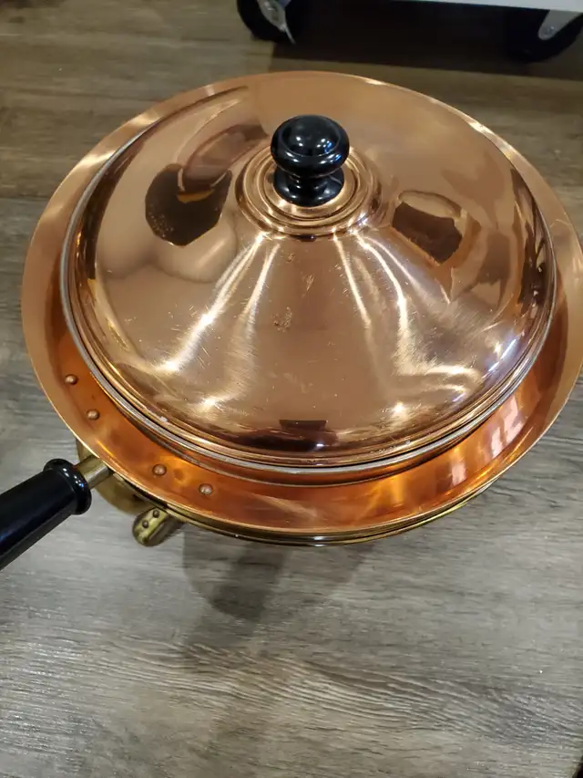 BRASS FONDUE POTS VARIOUS SIZES LIKE NEW - Photo 4