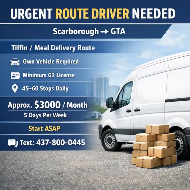 URGENT DRIVER NEEDED