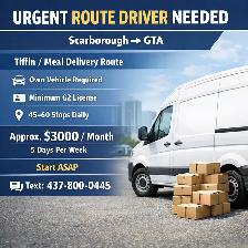 URGENT DRIVER NEEDED