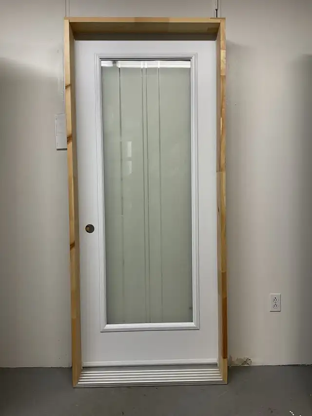 1397PA Porte d’acier 34″D Sérigraphie ligne clair vertical 23×65