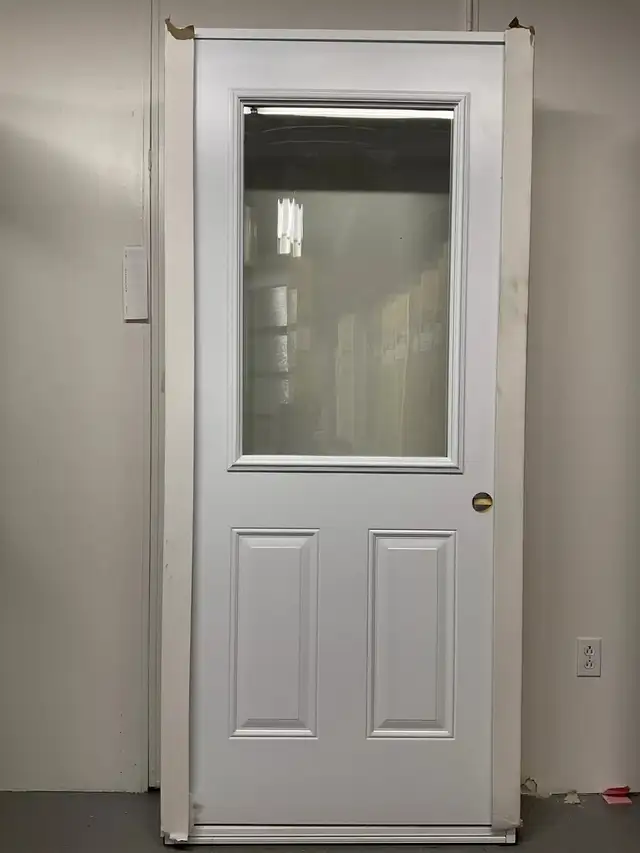 1303PA Porte d’acier 34 Blanche Clair 23×37  Gauche et Droite - Photo 4