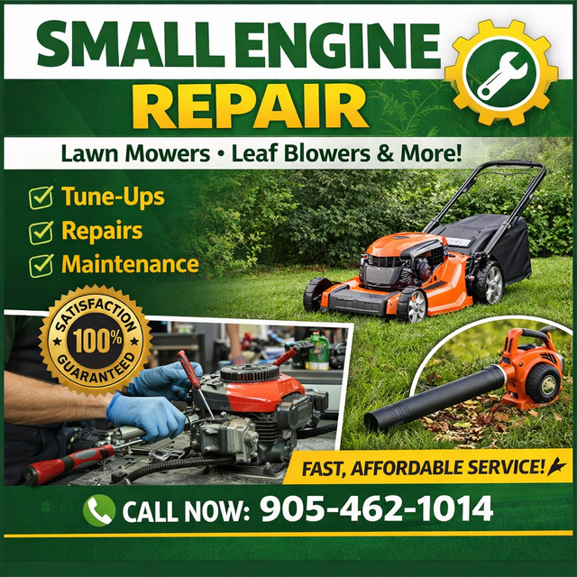 SMALL ENGINE REPAIR – FAST & AFFORDABLE