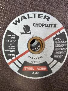 New Walter chop saw blades 14' X 6 in total