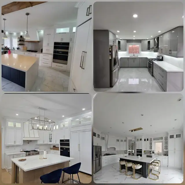 floating vanity kitchen cabinets quartz countertops - Photo 10