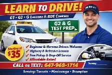 G2 & G Driving Lessons –Affordable Rate