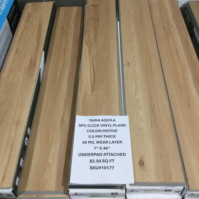 APRIL VINYL SALE, SPC CLICK VINYL PLANK TAIGA AQUILA. - Photo 4