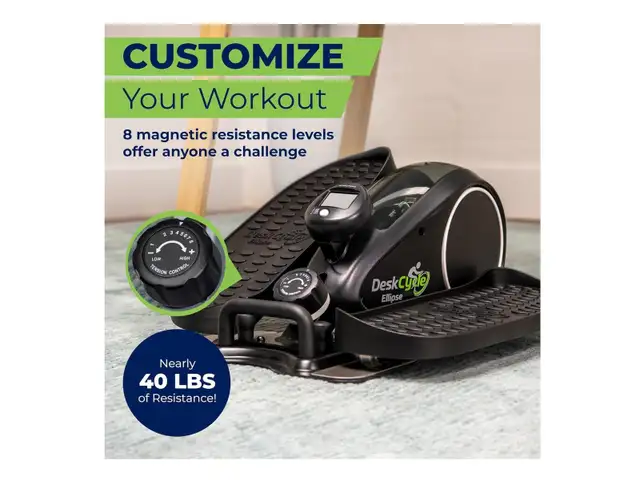 New DeskCycle Under Desk Elliptical Machine, Mini Cardio Machine - Photo 3