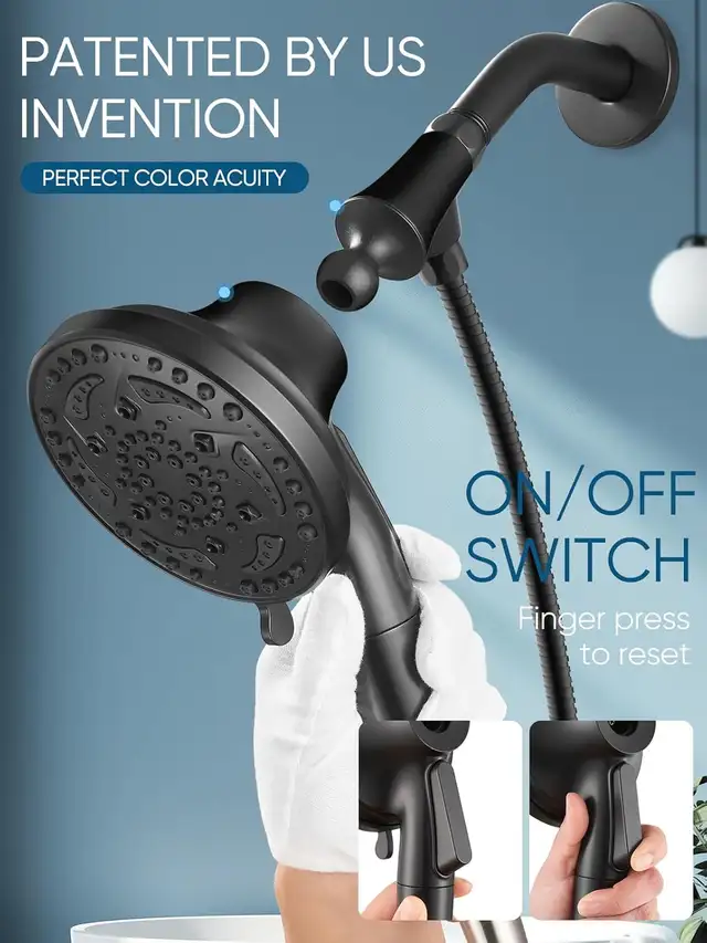 Brand New Black Shower Set With Filter For Sale - Photo 5