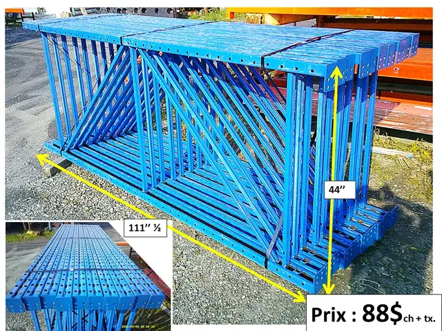 montant RR 44''x111'' 1/2, poutres, grilles prix sur photos
