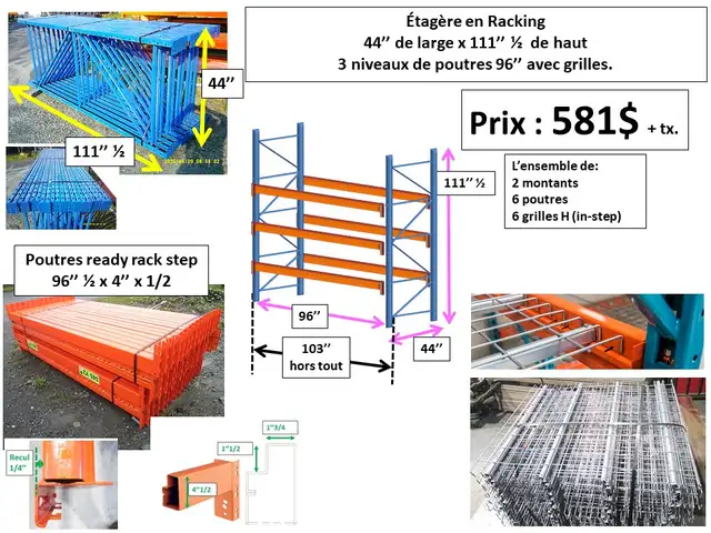 montant RR 44''x111'' 1/2, poutres, grilles prix sur photos - Photo 3