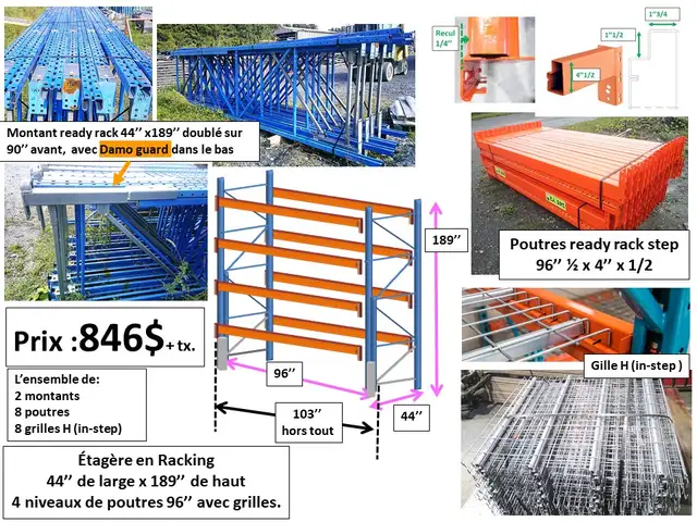 montant RR 44''x111'' 1/2, poutres, grilles prix sur photos - Photo 4