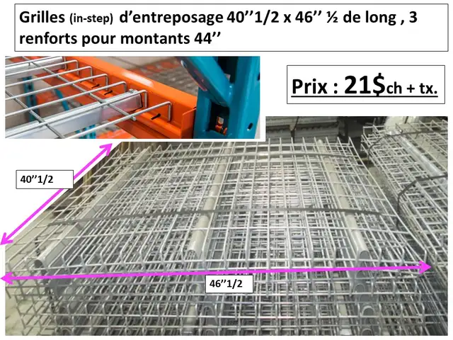 montant RR 44''x111'' 1/2, poutres, grilles prix sur photos - Photo 6