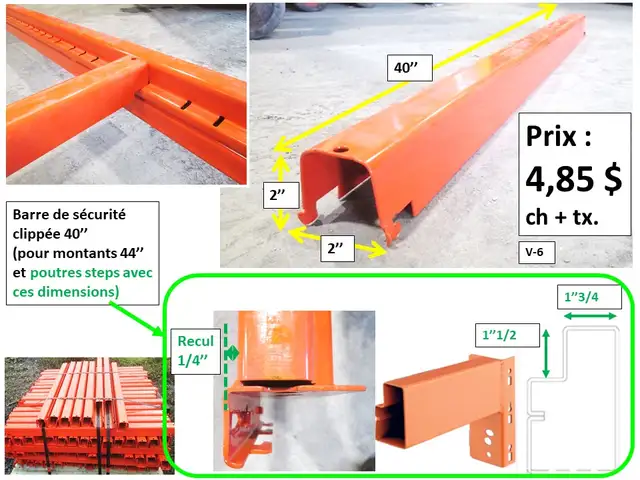 montant RR 44''x111'' 1/2, poutres, grilles prix sur photos - Photo 9