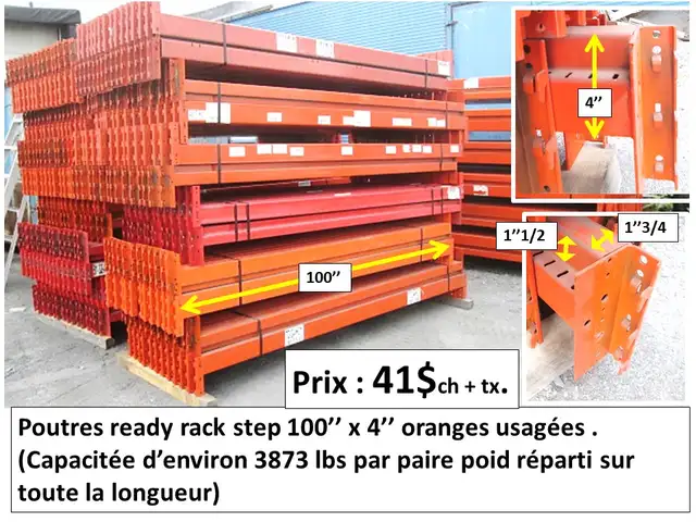 montant RR 44''x111'' 1/2, poutres, grilles prix sur photos - Photo 10