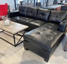 New Relax Leather L Shaped 4 Seater Sofa-Free Delivery