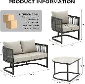 Brand New 5pcs Metal Frame Patio Furniture Set $499