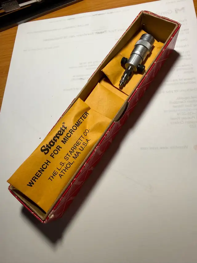 STARRETT 124MA INSIDE MICROMETER NEW!