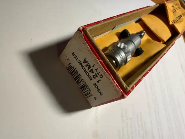 STARRETT 124MA INSIDE MICROMETER NEW! - Photo 2