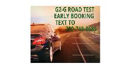 ROAD TEST BOOKING EARLY G2,G BOOKING, DRIVING CLASSES