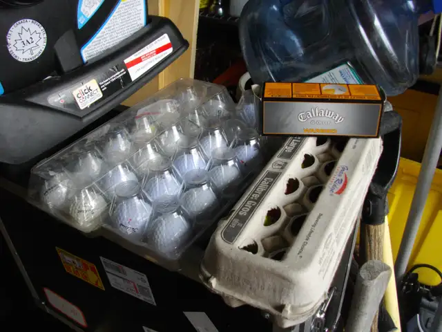 GOLF BALLS 3 NEW AND 36 USED  TOTAL 39 BALLS