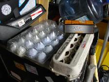 GOLF BALLS 3 NEW AND 36 USED  TOTAL 39 BALLS