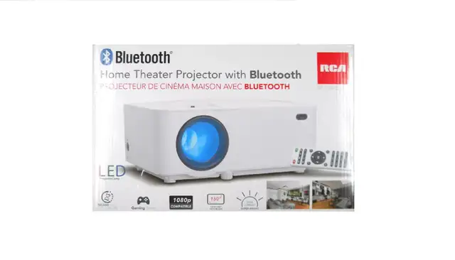 RCA Home Theater Projector FHD w/ Bluetooth | Open Box | on Sale