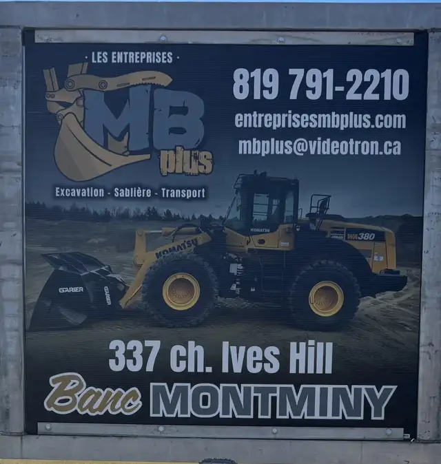 Sable, terre et pierre à vendre