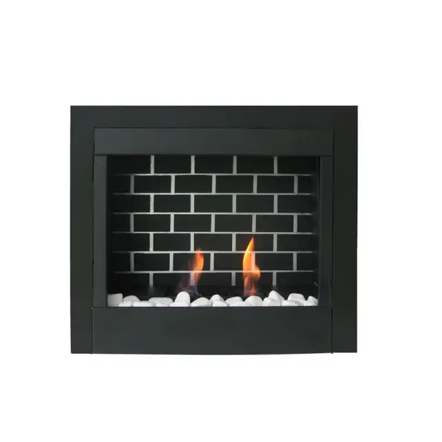 Fireplace Insert Decorative 23' Gel Fuel GF-23-BLK