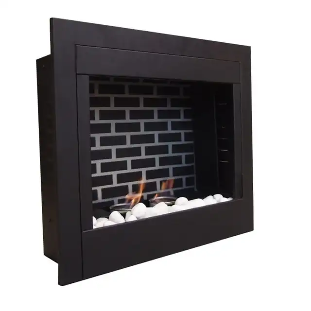 Fireplace Insert Decorative 23' Gel Fuel GF-23-BLK - Photo 2