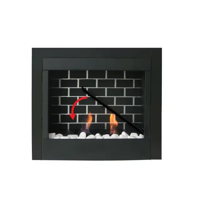 Fireplace Insert Decorative 23' Gel Fuel GF-23-BLK - Photo 4