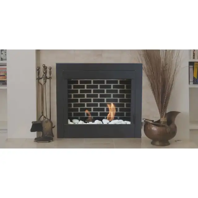 Fireplace Insert Decorative 23' Gel Fuel GF-23-BLK - Photo 5