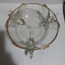 Jeannette Glass Footed Pheasants