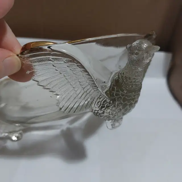 Jeannette Glass Footed Pheasants - Photo 2