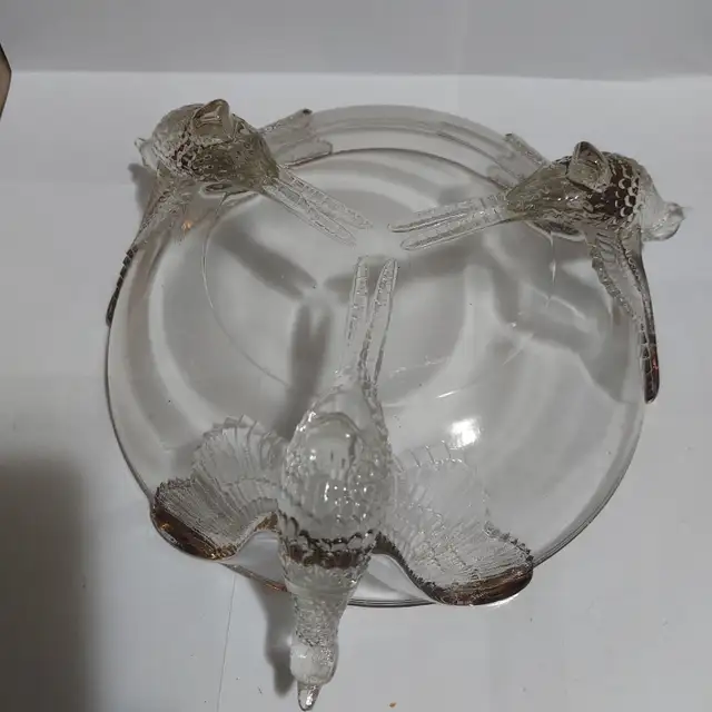 Jeannette Glass Footed Pheasants - Photo 3