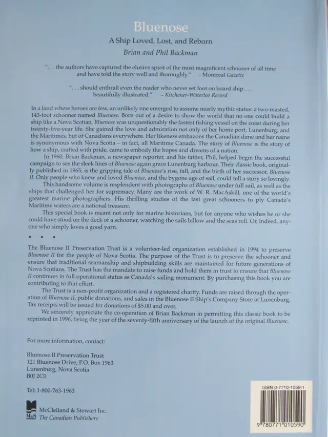 BLUENOSE by Brian & Phil Bachman - 1996 SC - Photo 10