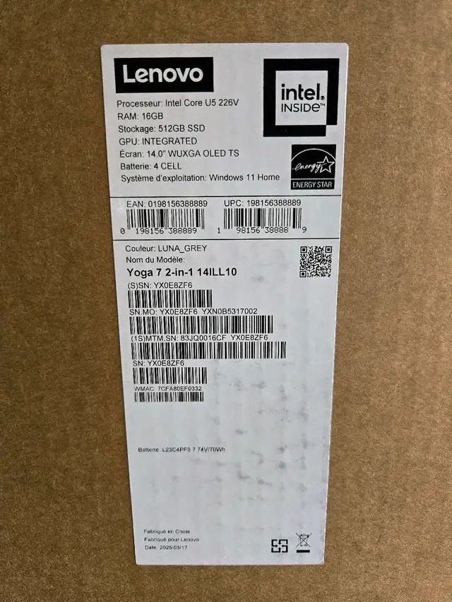 Lenovo Yoga 7 2-in-1 Laptop – 14" OLED, 16GB RAM, 512GB SSD - Photo 3