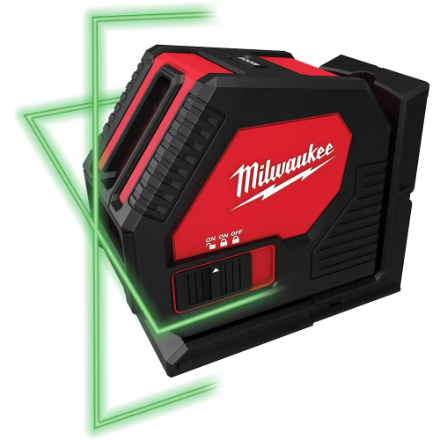 Milwaukee 3421 100 ft. Green Cross Line Laser $239