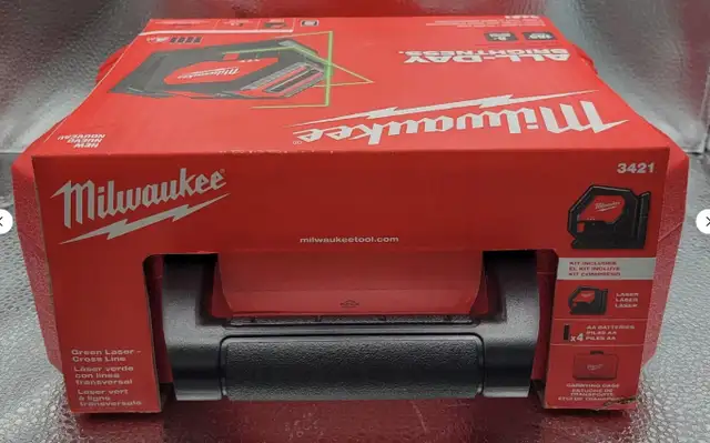 Milwaukee 3421 100 ft. Green Cross Line Laser $239 - Photo 4