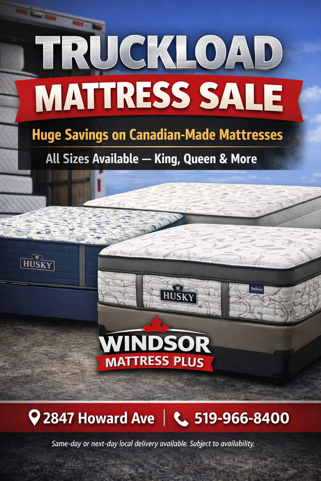 Truckload Mattress Sale Now! Twin, Double, Queen