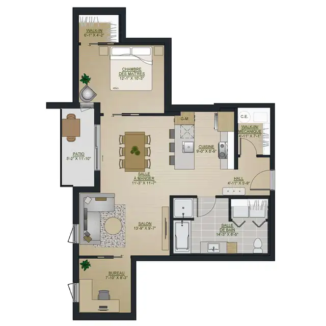 3 1/2 NEUF à louer à Lévis- Le GC Condos-disponible dès juillet - Photo 2