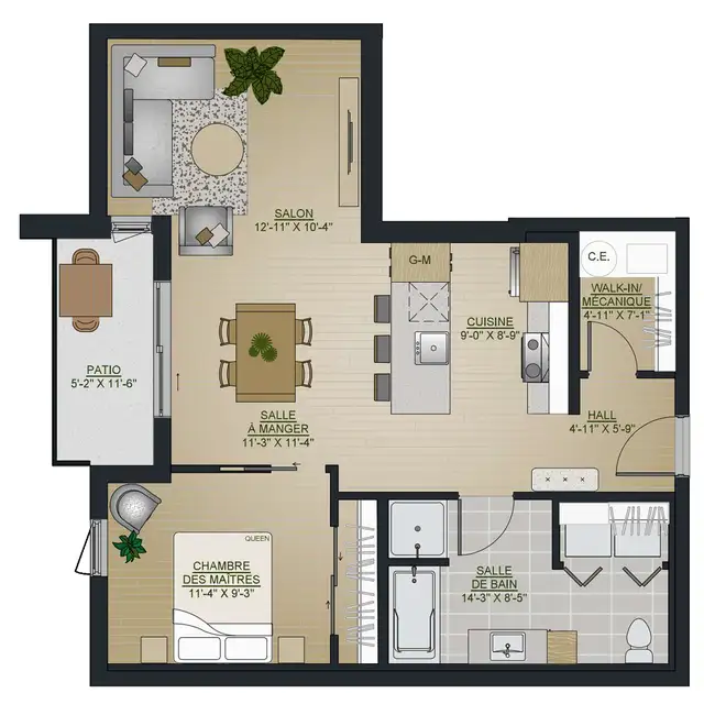 3 1/2 NEUF à louer à Lévis- Le GC Condos-disponible dès juillet - Photo 5