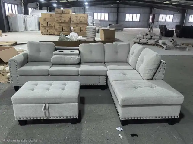 L shape (Brand New)  '3'4'5'6 seater sectional sofa couches Avai