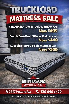 Truckload Mattress Sale On Now! Save on Euro Top Mattresses