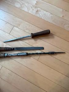 Vintage Ratcheting Screwdriver ,Knife Sharpener, File - Photo 2