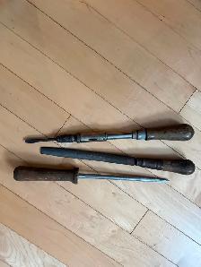 Vintage Ratcheting Screwdriver ,Knife Sharpener, File - Photo 4