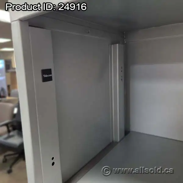 Teknion Metal 5 Shelf Bookshelf Bookcase w/ Adjustable Shelves - Photo 2