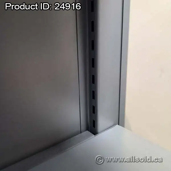 Teknion Metal 5 Shelf Bookshelf Bookcase w/ Adjustable Shelves - Photo 3