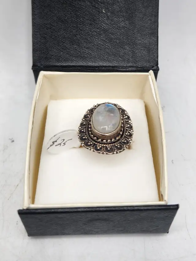 .925 Silver Rings: Diamonds, Topaz, Moonstone... - Photo 7